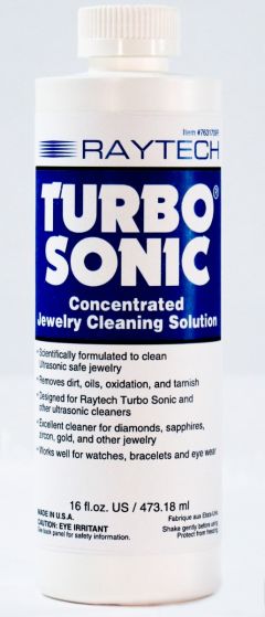 Turbo Sonic Jewelry Cleaning Solution (Concentrate) 16 fl oz.